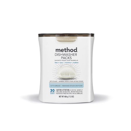 METHOD Free & Clear Scent Pods Dishwasher Detergent 17.2 oz , 30PK 329100